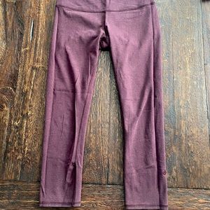 Lululemon wunder train high rise crop